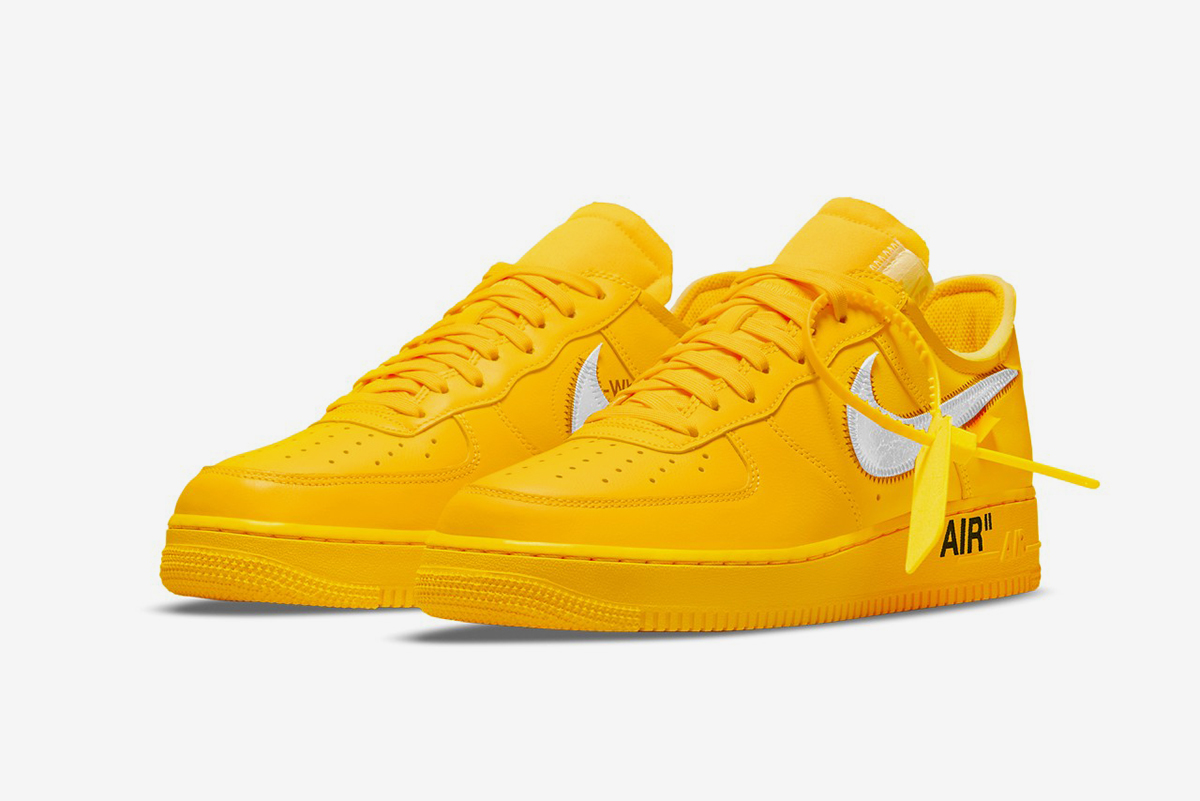 yellow air force 1's
